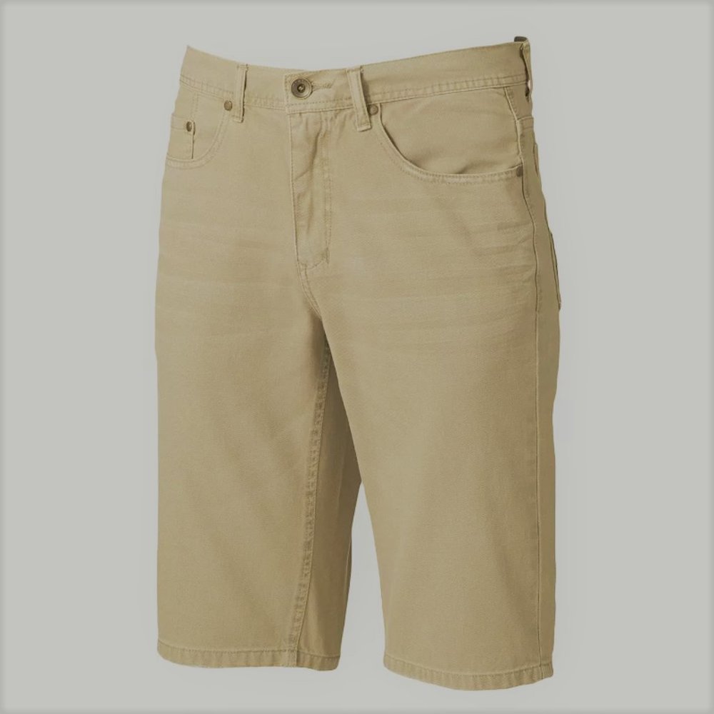 Men’s Helix “Instinct Is A Virtue” Beige Denim Shorts -Size: 30